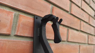 Hand Forged Horse Door Handle: Wrought Iron Barn Decor