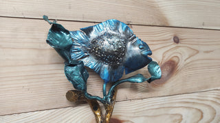 Hand Forged Wrought Iron Fish Barn Door Handle - 17.71"