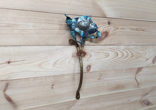 Hand Forged Wrought Iron Fish Barn Door Handle - 17.71"