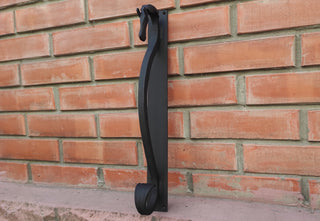 Hand Forged Horse Door Handle: Wrought Iron Barn Decor