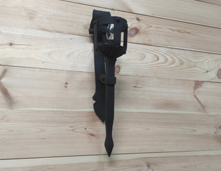 Hand Forged Wrought Iron Wall Sconce: Medieval Viking Torch Lantern