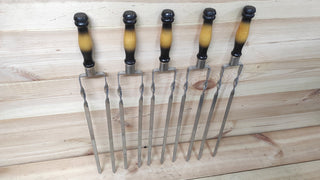 Grilling Set, Stainless Steel Skewers, Birthday Gift, Grill Tools, Grilling Gift, Hand Forged, Grill Utensils, Iron Gifts, Steel Gift