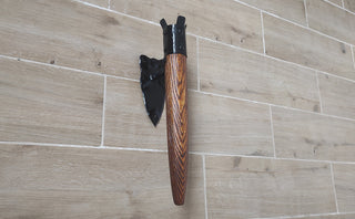 Hand Forged Wrought Iron Wall Sconce: Viking Medieval Torch Lantern