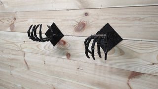 Axe Wall Holder,Skeleton Hands, axe stand, axe holder, handmade holder, iron axe holder