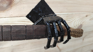 Axe Wall Holder,Skeleton Hands, axe stand, axe holder, handmade holder, iron axe holder