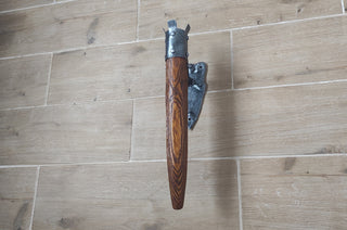 Hand Forged Wrought Iron Wall Sconce: Viking Medieval Torch Lantern