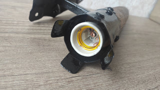 Hand Forged Wrought Iron Wall Sconce: Viking Medieval Torch Lantern