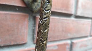 Dragonfly Barn Door Handle: Hand-Forged Wrought Iron Branch Pull