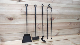 Forged fireplace tools set, Fireplace poker, Fireplace Tongs, Shovel, Broom, Hand Forged, Fireplace Gift, Fireplace Tool, Fire Poker