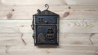 Hand Forged Wall Mount Mailbox: Custom Mailbox Numbers