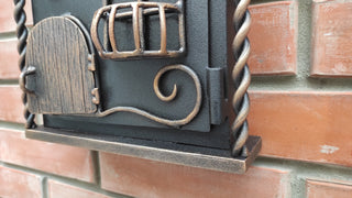 Hand Forged Wall Mount Mailbox: Custom Mailbox Numbers