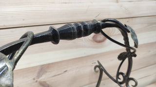 Handmade Wrought Iron Firewood Basket: Fireplace Log Holder