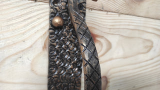 Hand Forged Snake Door Handle: Rattlesnake Tail Metal Pull