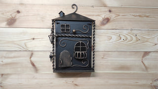 Hand Forged Wall Mount Mailbox: Custom Mailbox Numbers