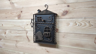 Hand Forged Wall Mount Mailbox: Custom Mailbox Numbers