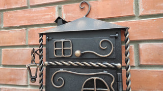 Hand Forged Wall Mount Mailbox: Custom Mailbox Numbers