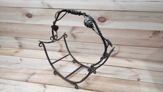 Handmade Wrought Iron Firewood Basket: Fireplace Log Holder