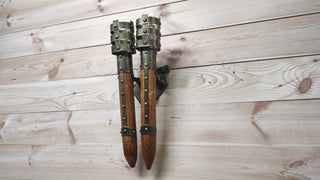 Hand Forged Medieval Torch Sconce: Wrought Iron Wall Lantern