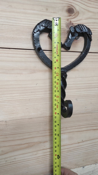 Hand Forged Iron Horse Hook: Rustic Wall Hanger, Robe Hook