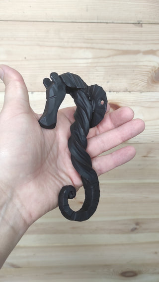 Hand Forged Iron Horse Hook: Rustic Metal Wall Hanger