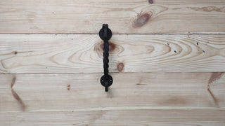 Hand Forged Horse Door Handle: Wrought Iron Barn Decor