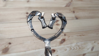 Hand Forged Horse Door Handle: Wrought Iron Barn Decor