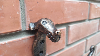 Toilet paper wall holder, toilet paper holder Dog, Dog decor