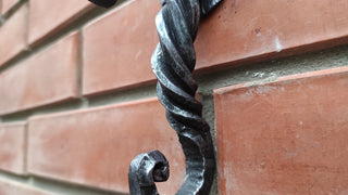 Hand Forged Iron Horse Hook: Rustic Metal Hanger