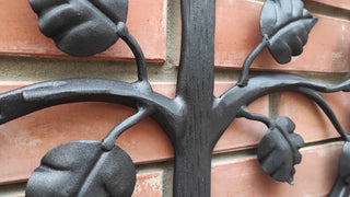 Hand Forged Family Tree Metal Wall Art - 21.65" Diameter