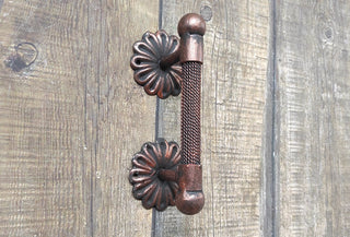 Hand forged handle, Door handle, Metal handle, Barn door handle