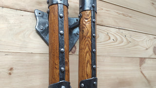 Hand Forged Wrought Iron Wall Sconce: Medieval Torch Lantern