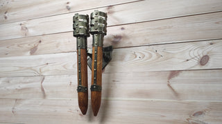 Hand Forged Medieval Torch Sconce: Wrought Iron Wall Lantern