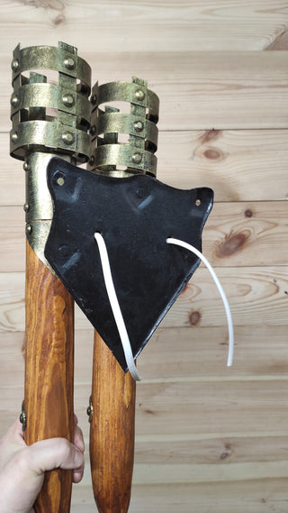 Hand Forged Medieval Torch Sconce: Wrought Iron Wall Lantern