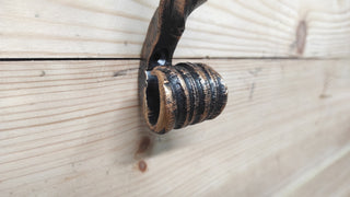Hand Forged Horse Door Handle: Wrought Iron Barn Decor