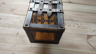 Handmade Wrought Iron Knight's Hand Wall Lantern - Medieval Sconce