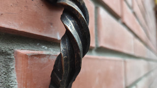 Hand Forged Iron Horse Hook: Rustic Metal Wall Hanger