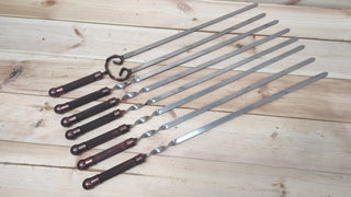 Grilling Set, Grilling Gift, Hand Forged, Grill Utensils, Iron Gifts, Steel Gift, Cookware For, Stainless Steel Skewers, Birthday Gift