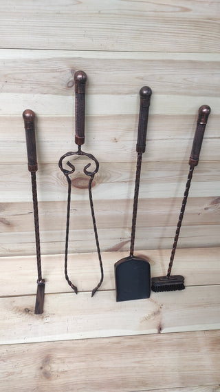 Forged fireplace tools set, Fireplace poker, Fireplace Tongs, Shovel, Broom, Hand Forged, Fireplace Gift, Fireplace Tool, Fire Poker