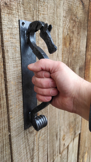 Barn Door Handle Horse. Door handle for the stable.