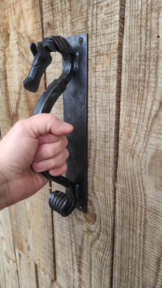 Barn Door Handle Horse. Door handle for the stable.