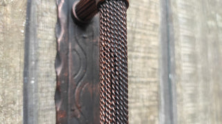 Hand Forged Barn Door Handle: Twisted Metal Gate Handle