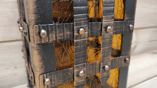 Handmade Medieval Forged Lantern: Rustic Gothic Pendant Light