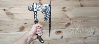 Handmade Axe Door Handle: Metal Barn Door Pull