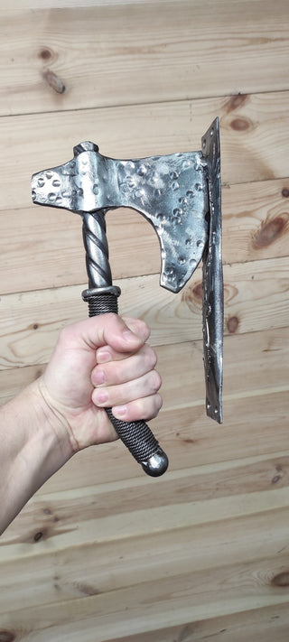 Handmade Axe Door Handle: Metal Barn Door Pull