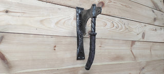 Handmade Axe Door Handle: Metal Barn Door Pull