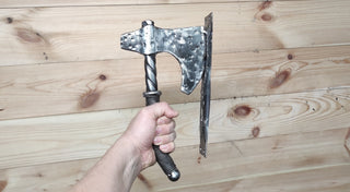 Handmade Axe Door Handle: Metal Barn Door Pull