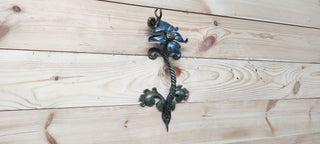 Flower Door Handle: Wrought Iron Barn Door Decor