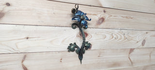 Flower door handle, barn door handle, door decor