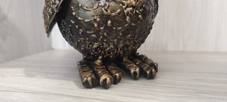 Handmade Metal Owl Figurine: Home and Garden Decor (10 inches)