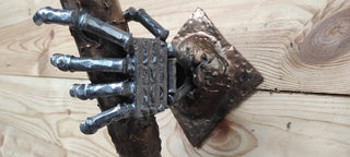 Gothic Skeleton Hand Wall Sconce - Handmade Torch Light Fixture